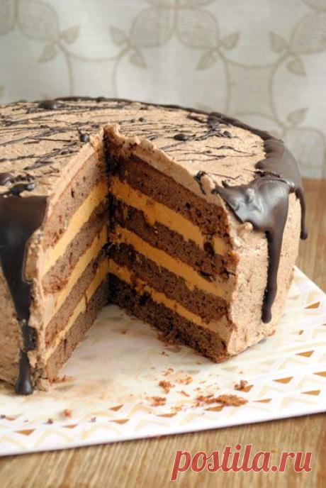 безумный шляпник - Шоколадно-карамельный торт