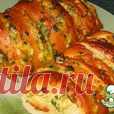 Запеченный батон с сыром и чесноком Кулинарный рецепт