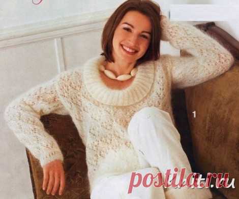 ПУШИСТЫЙ ПУЛОВЕР ИЗ КОРОЛЕВСКОГО МОХЕРА