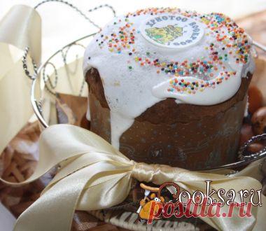 Пасхальный кулич с изюмом и ванилью рецепт с фото