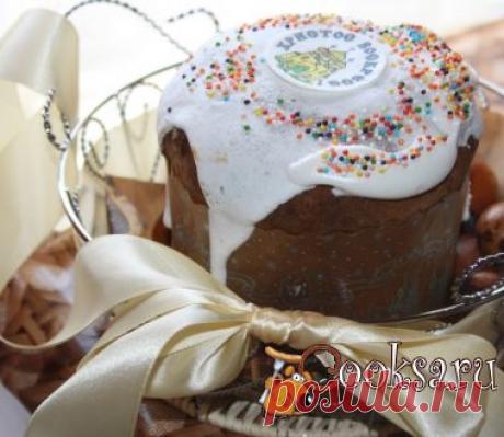 Пасхальный кулич с изюмом и ванилью рецепт с фото