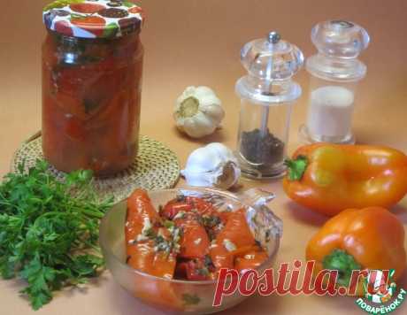 Сладкий перец с чесноком – кулинарный рецепт