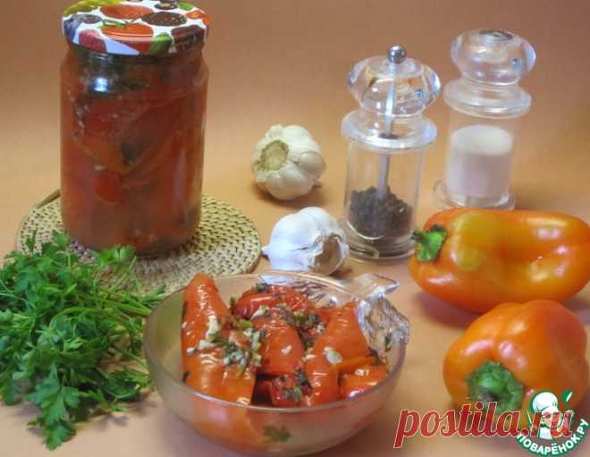 Сладкий перец с чесноком – кулинарный рецепт