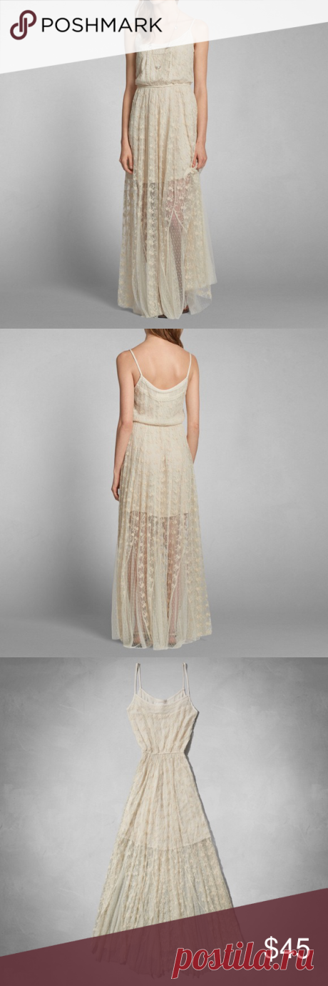 Abercrombie & Fitch Maxi Dress Beautiful A&F maxi lace dress. NWT. Abercrombie & Fitch Dresses Maxi