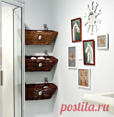 Креативные идеи организации хранения в небольшой ванной комнате