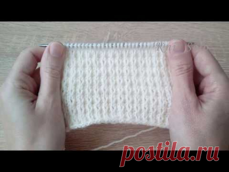 Вафельный узор спицами. Knit Solo