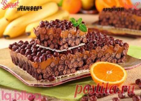 Шоколадно-карамельный торт &quot;Несквик&quot; | Sweet Twittes