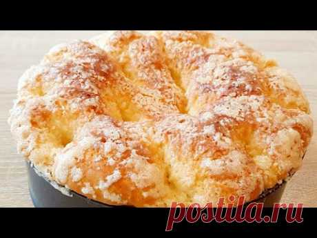 САХАРНЫЙ ПИРОГ Вкусный, Мягкий и Воздушный. Сдобный Пирог Простой Рецепт