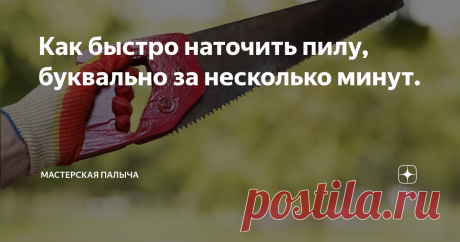 Как быстро наточить пилу, буквально за несколько минут. Всем привет дорогие читатели
Многие кто хоть раз пользовался ручной пилой т.е. ножовкой знает, если она наточена хорошо, то пилит она как по маслу даже толстые ветки, доски и бруски. Но стоит ей затупится и любая работа с ней превращается в кошмар. На самом деле их точат мелким напильником - надфилем, и на это уходит у профессионалов как минимум один час, а то и больше. Я же уже не один год точу