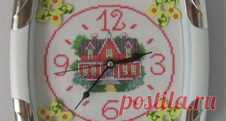 Вышивка крестом в часах | Мастер-классы по рукоделию