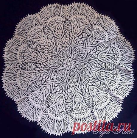 Скатерть красоты необыкновенной из категории Интересные идеи – Вязаные идеи, идеи для вязания