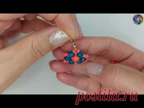 Серьги из бусин