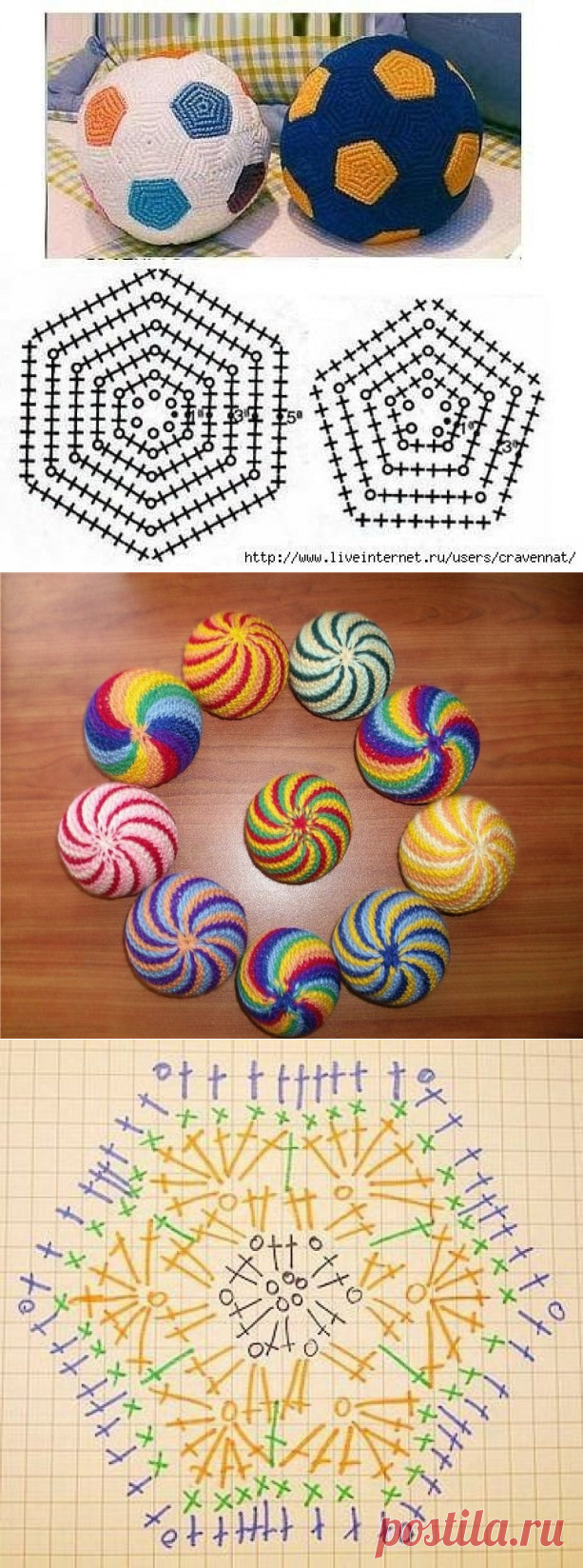 Вязаные мячики
