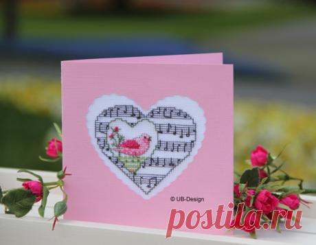 Passepartoutkarte pink - UB-Design-Shop
