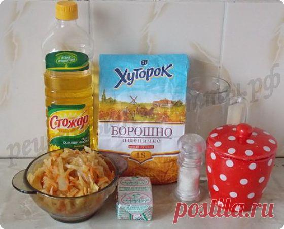 Постный пирог с капустой из дрожжевого теста | Рецепты Юльетты