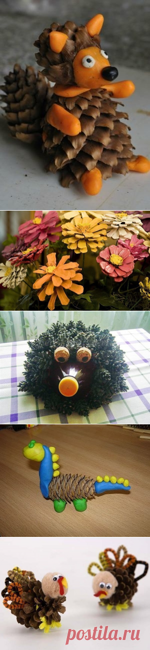 Поделки из шишек
