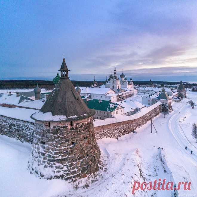 Россия, Архангельская область,
Соловецкий монастырь с высоты птичьего полёта
