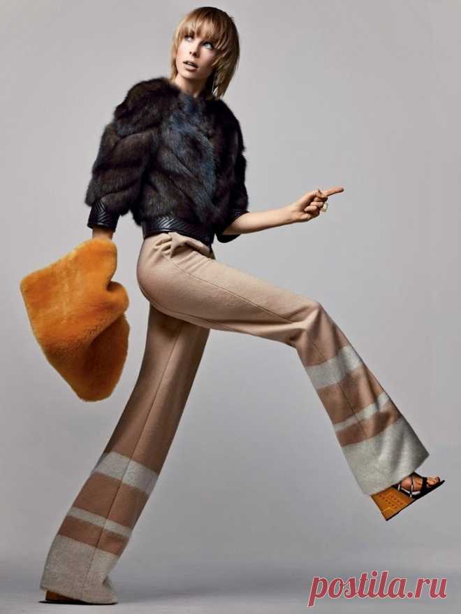 Эди Кэмпбелл (Edie Campbell) в фотосессии Крейга МакДина (Craig McDean) для журнала Vogue US (сентябрь 2014)