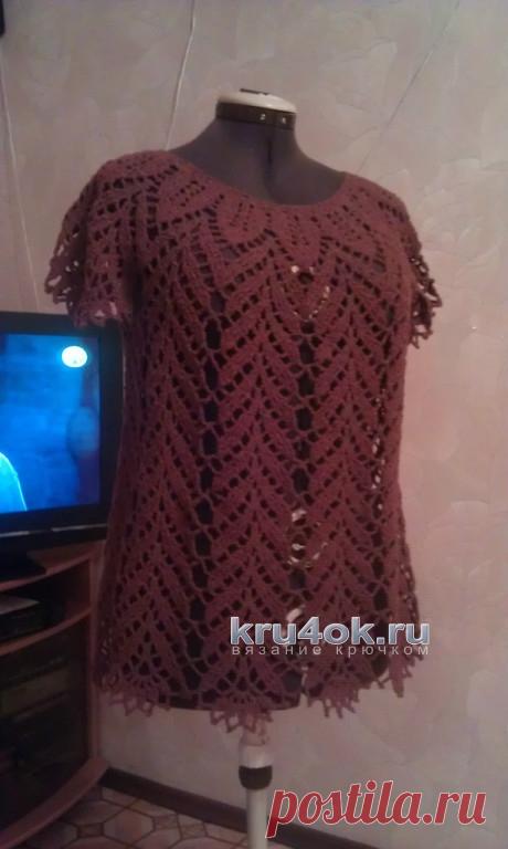 Туники для женщин крючком из шерсти. Работы Елены Саенко