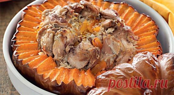 Курица, запеченная в тыкве на Supersadovnik.ru