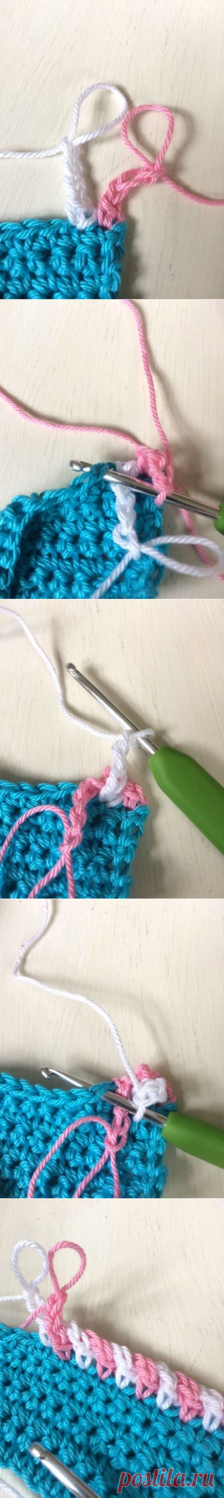 Учимся красиво обвязывать край из категории Интересные идеи – Вязаные идеи, идеи для вязания