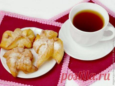Воздушный хворост на кефире / Рецепты с фото