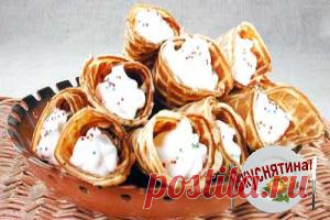 Вафли с кремом