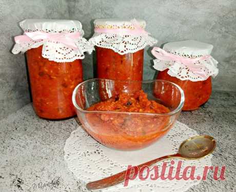 Аджика из перца, моркови и чеснока - рецепт автора Марина Юрчук (Рудь)
