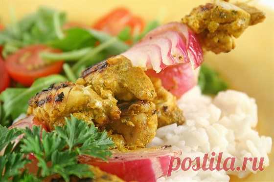 Курица тандури с рисом и кардамоном