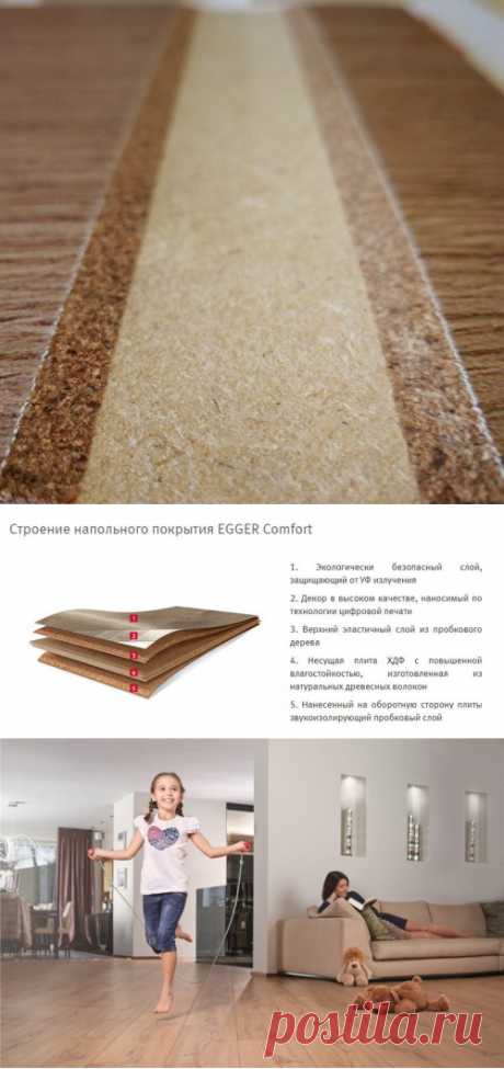 Пробковый ламинат Egger Comfort - описание, структура, характеристики