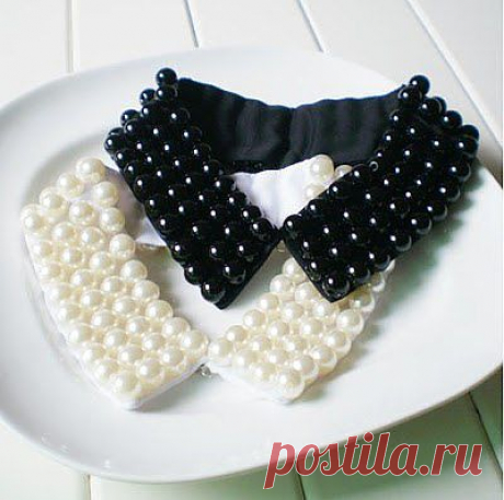 Накладные воротнички. Ручная работа.
