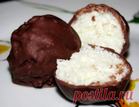 Кокосовые конфетки / Изысканные кулинарные рецепты