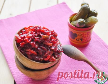 Тушеная свекла с маринованными огурцами – кулинарный рецепт