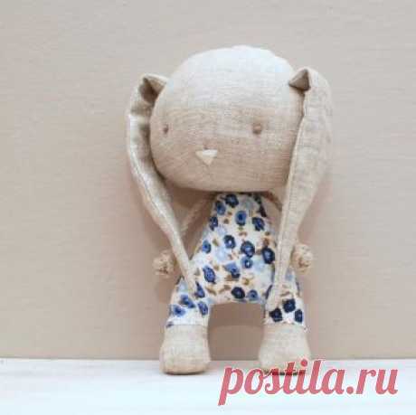 Items similar to Handmade bunny, soft stuffed toy on Etsy