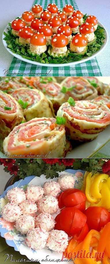 Красивые новогодние закуски..