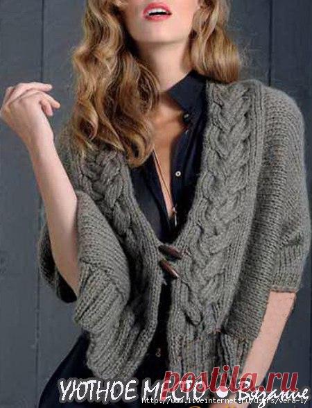 Жакет спицами