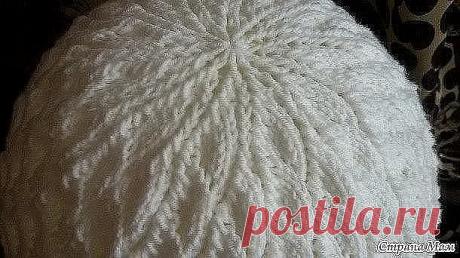Красивая шапочка. Описание и схема (Вязание спицами) | Журнал Вдохновение Рукодельницы