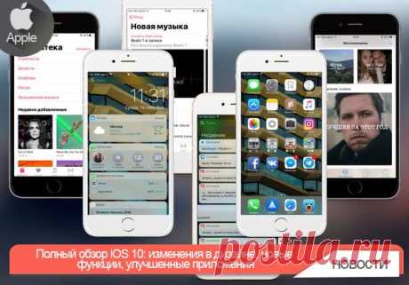 Полный обзор iOS 10: изменения в дизайне, новые функции, улучшенные приложения Apple выпустила новую версию мобильной операционной системы iOS 10. В отличие от предыдущего релиза, обновленная прошивка для iPhone, iPad и iPod touch получила колоссальное количество изменений, начиная новым дизайном стандартных приложений, заканчивая переосмыслением некоторых базовых принципов работы с операционной системы. Мы подготовили для вас подробнейший рассказ обо всем, что нужно знать про iOS 10. По…