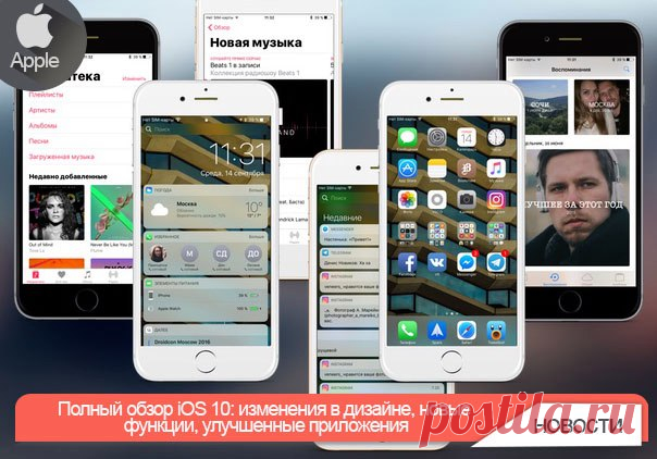 Полный обзор iOS 10: изменения в дизайне, новые функции, улучшенные приложения Apple выпустила новую версию мобильной операционной системы iOS 10. В отличие от предыдущего релиза, обновленная прошивка для iPhone, iPad и iPod touch получила колоссальное количество изменений, начиная новым дизайном стандартных приложений, заканчивая переосмыслением некоторых базовых принципов работы с операционной системы. Мы подготовили для вас подробнейший рассказ обо всем, что нужно знать про iOS 10. По…