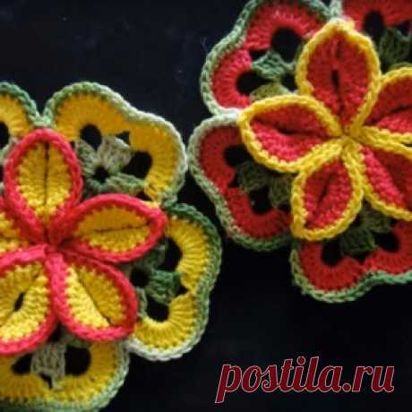 Видео уроки. Вязание крючком цветов