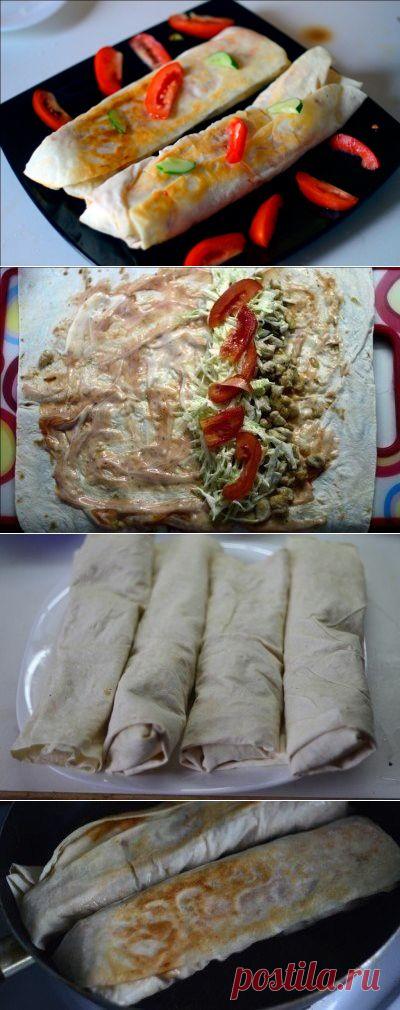Как приготовить рецепт шаурмы с курицей - рецепт, ингридиенты и фотографии