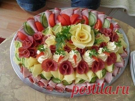 Украшение блюд к праздничному столу.