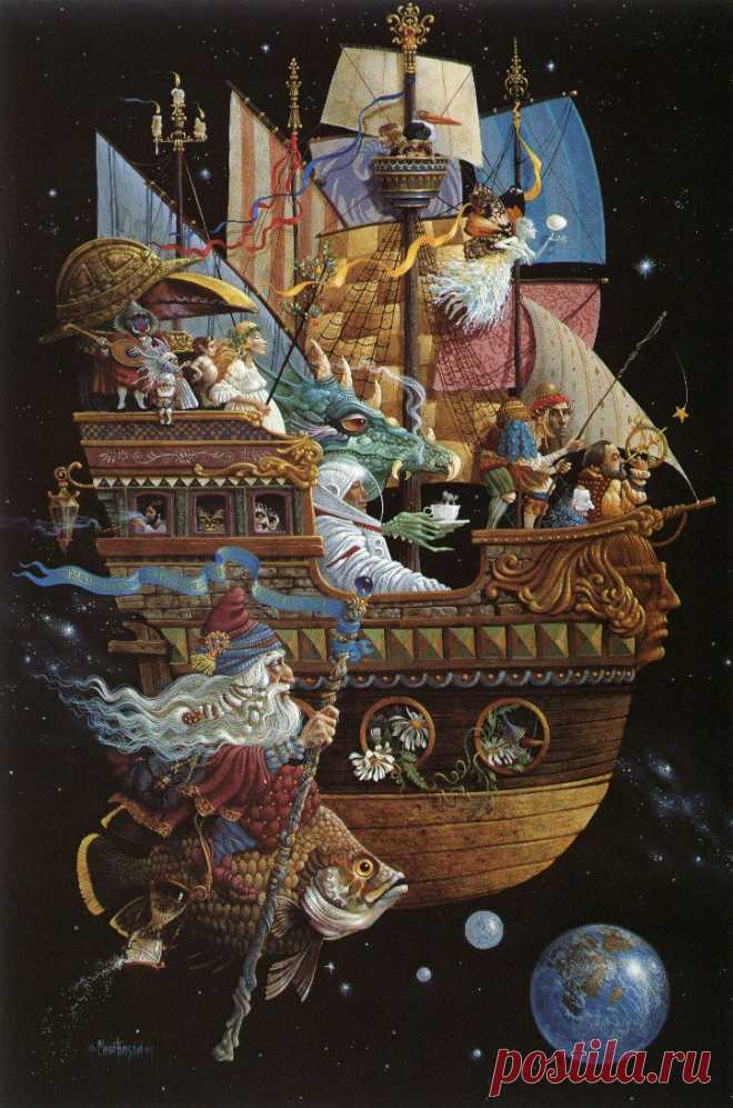 Волшебные иллюстрации Джеймса Кристенсена, картины, биография художника Когда видишь его картины, так сразу и хочется сесть в сотый раз перечитывать Нарнию и Хоббита. Именно о книгах с такими иллюстрациями, я думаю, мечтает каждый ребенок.