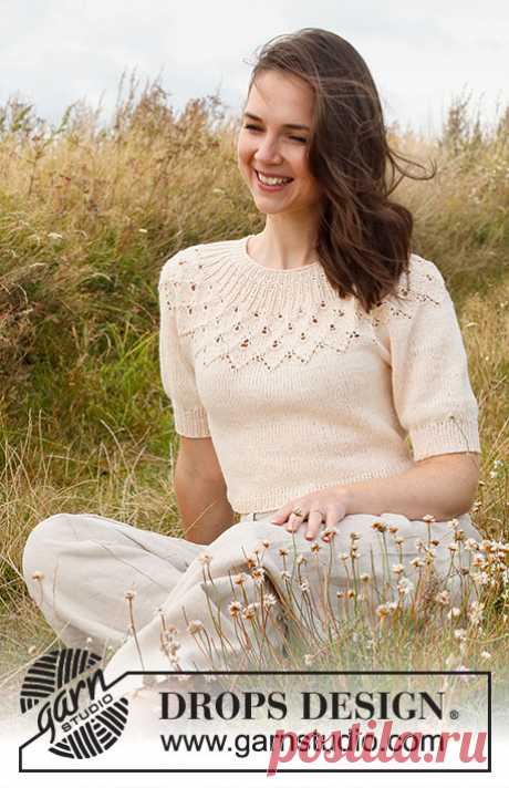 Swing by Spring Top / DROPS 222-32 - Bezpłatne wzory na druty od DROPS Design