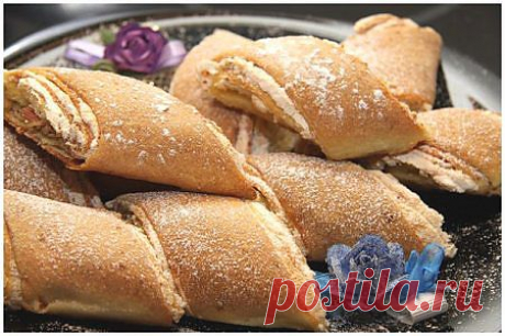 Рулет-печенье с грецкими орехами и безе » Жрать.ру