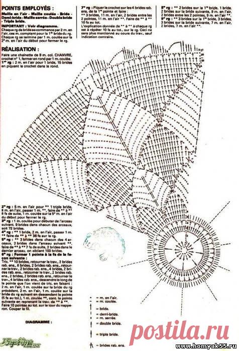 Еще один коврик.(из интернета) | Вязание крючком для начинающих 
