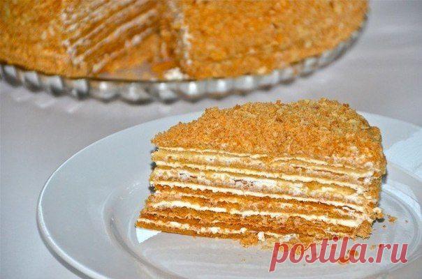 Медовик со сливочным кремом