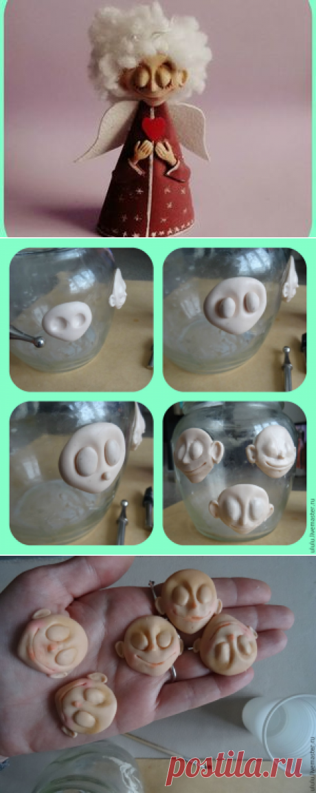 Делаем милого и доброго ангела на елку в смешанной технике - Ярмарка Мастеров - ручная работа, handmade