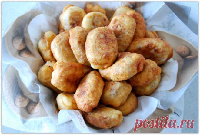 ЖАРЕНЫЕ ПИРОЖКИ С МЯСОМ.