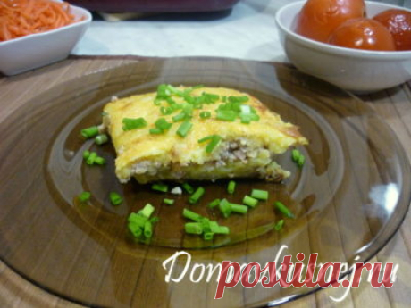 Запеканка из картофельного пюре и фарша